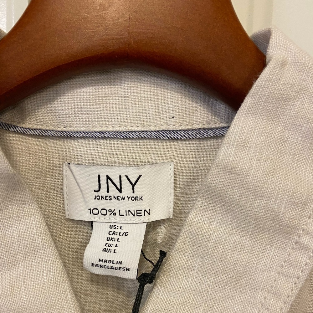 100% Washable Linen Jean Jacket - Picture 8 of 12